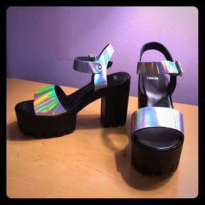 ASOS Iridescent Chunky Platformsandal